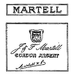 J.J.F. MARTELL CORDON ARGENT trademark