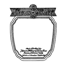 HIRAM WALKERS MADE & BOTTLED BY HIRAM WALKER & SONS, INC. DISTRIBUTORS OF CANADIAN CLUB WHISKEY PEORIA, ILLINOIS U.S.A. trademark