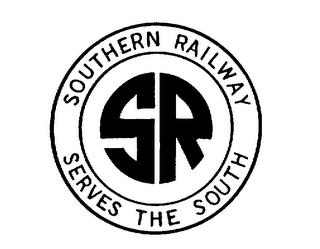 SR SOUTHERN RAILWAY SERVES THE SOUTH trademark