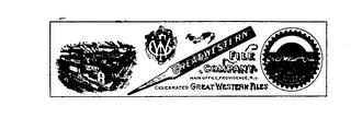 GREATWESTERN FILE COMPANY CELEBRATED FILES MAIN OFFICE PROVIDENCE, R.I. G.W. trademark