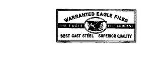 WARRANTED EAGLE FILES THE EAGLE FILE COMPANY BEST CAST STEEL SUPERIOR QUALITY trademark