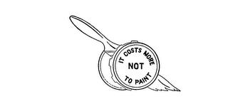 IT COSTS MORE NOT TO PAINT trademark