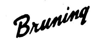 BRUNING trademark