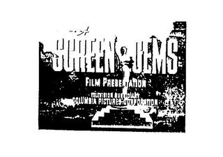 A SCREEN GEMS FILM PRESENTATION TELEVISION SUBSIDIARY COLUMBIA PICTURES-CORPORATION trademark