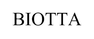 BIOTTA trademark