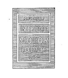 MEMBER INTERSTATE MOTOR LODGES INC. trademark