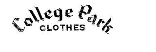 COLLEGE PARK CLOTHES trademark