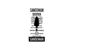 SANDEMAN SCOTCH 100% SCOTCH WHISKIES ONE QUART 86 PROOF THIS WHISKEY IS 8 YEARS OLD SHIPPED BY GEO. G. SANDEMAN SONS & CO. LTD. SCOTLAND trademark