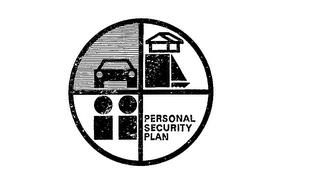 PERSONAL SECURITY PLAN trademark