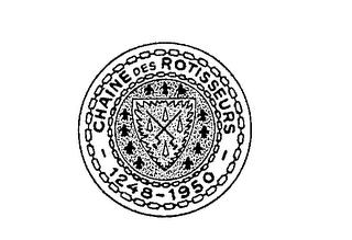 CHAINE DES ROTISSEURS 1248-1950 trademark