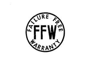 FFW FAILURE FREE WARRANTY trademark