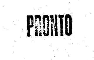 PRONTO trademark