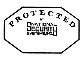 PROTECTED BY NATIONAL SECURITY SYSTEMS, INC. trademark