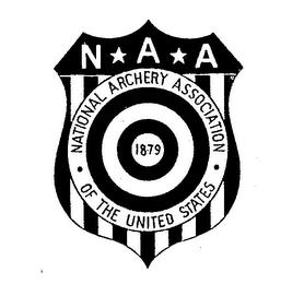 N A A  NATIONAL ARCHERY ASSOCIATION OF THE UNITED STATES 1879 trademark