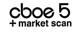 CBOE 5 + MARKET SCAN trademark