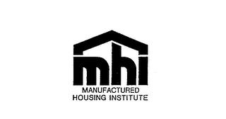 MHI MANUFACTURED HOUSING INSTITUTE trademark