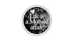 LIFE IS A MUTUAL AFFAIR trademark