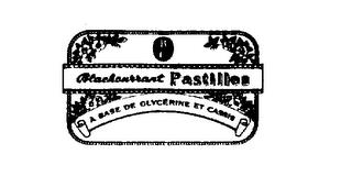 BLACKCURRANT PASTILLES BCA BASE DE GLYCERINE ET CASSIS trademark