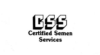 CSS CERTIFIED SEMEN SERVICES trademark