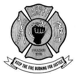 IABPFF FOUNDED 1970 KEEP THE FIRE BURNING FOR JUSTICE trademark