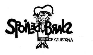 SPOILED BRATS OF CALIFORNIA trademark