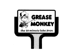 GREASE MONKEY THE 10 MINUTE LUBE PROS trademark