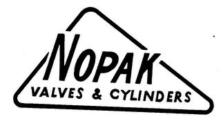 NOPAK VALVES & CYLINDERS trademark