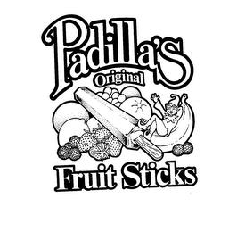 PADILLA'S ORIGINAL FRUIT STICKS trademark