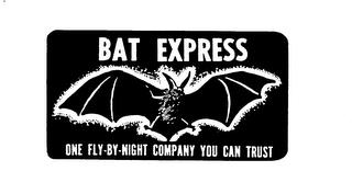 BAT EXPRESS ONE FLY.BY.NIGHT COMPANY YOU CAN TRUST trademark