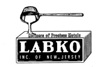 LABKO INC. OF NEW JERSEY REFINERS OF PRECIOUS METAL trademark