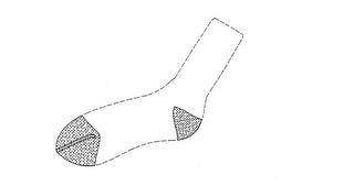 "ORANGE TOE THREAD, ORANGE TOE AND ORANGE HEEL DESIGN ON HOSIERY" trademark