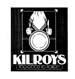 KILROYS TOO GOOD TO FORGET trademark