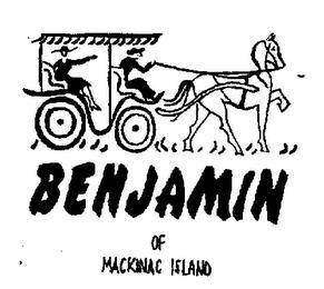 BENJAMIN OF MACKINAC ISLAND trademark