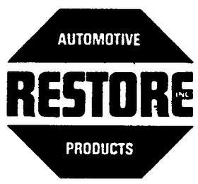 RESTORE INC. AUTOMOTIVE PRODUCTS trademark