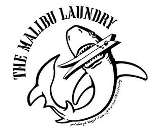 THE MALIBU LAUNDRY JUST WHEN YOU THOUGHT IT WAS SAFE TO GO BACK INTO THE LAUNDRY trademark