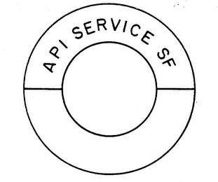 A P I SERVICE S F trademark