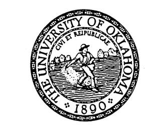 THE UNIVERSITY OF OKLAHOMA 1890 CIVI ET REIPUBLICAE trademark