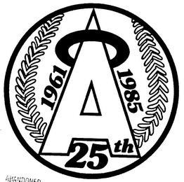 A 1961 1985 25TH trademark