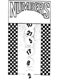 NUMBERS 2 8 17 5 21 10 trademark