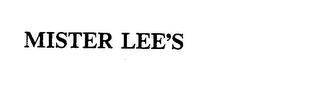 MISTER LEE'S trademark