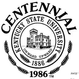 CENTENNIAL KENTUCKY STATE UNIVERSITY 1886 1986 trademark