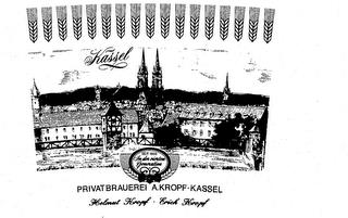 KASSEL PRIVATBRAUEREI A.KROPF KASSEL HELMUT KROPF ERICH KROPF SEIT 1859 IN DER VIERTEN GENERATION trademark