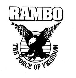 RAMBO THE FORCE OF FREEDOM trademark