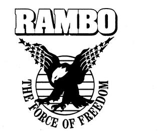 RAMBO THE FORCE OF FREEDOM trademark