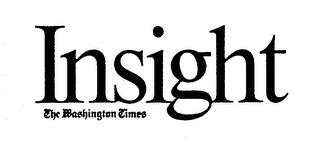 INSIGHT THE WASHINGTON TIMES trademark