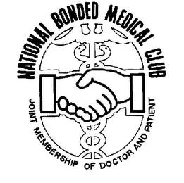 NATIONAL BONDED MEDICAL CLUB JOINT MEMBERSHIP OF DOCTOR AND PATIENT trademark