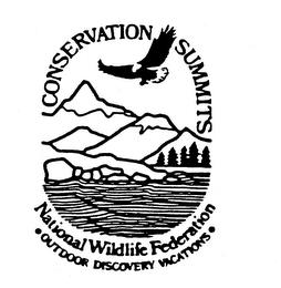 CONSERVATION SUMMITS NATIONAL WILDLIFE FEDERATION OUTDOOR DISCOVERY VACATIONS trademark