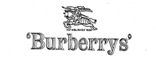 'BURBERRYS' PRORSUM ESTABLISHED 1856 trademark