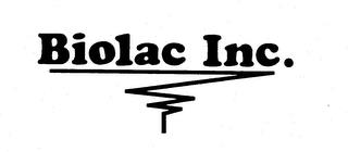 BIOLAC INC. trademark