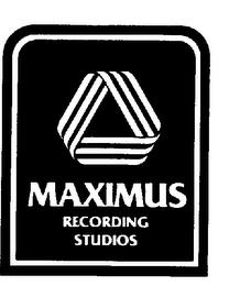 MAXIMUS RECORDING STUDIOS trademark